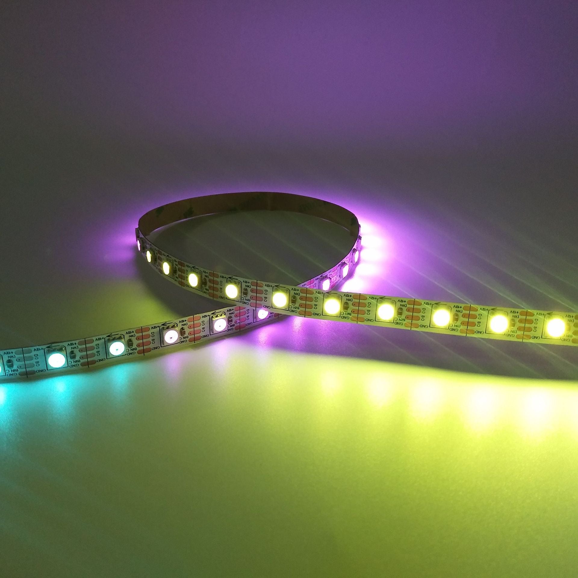 DC12V WS2815 RGBWIC LED Strip Light - 10mm PCB | RGBWW(RGB+3000K) | 4-In-1 SMD5050 Individually Addressable | Breakpoint Resume | 30/60/96 LEDs/M | White PCB | IP00 / IP65 / IP67 | for Party, Decoration, Home DIY Lighting Projects | 5/50M