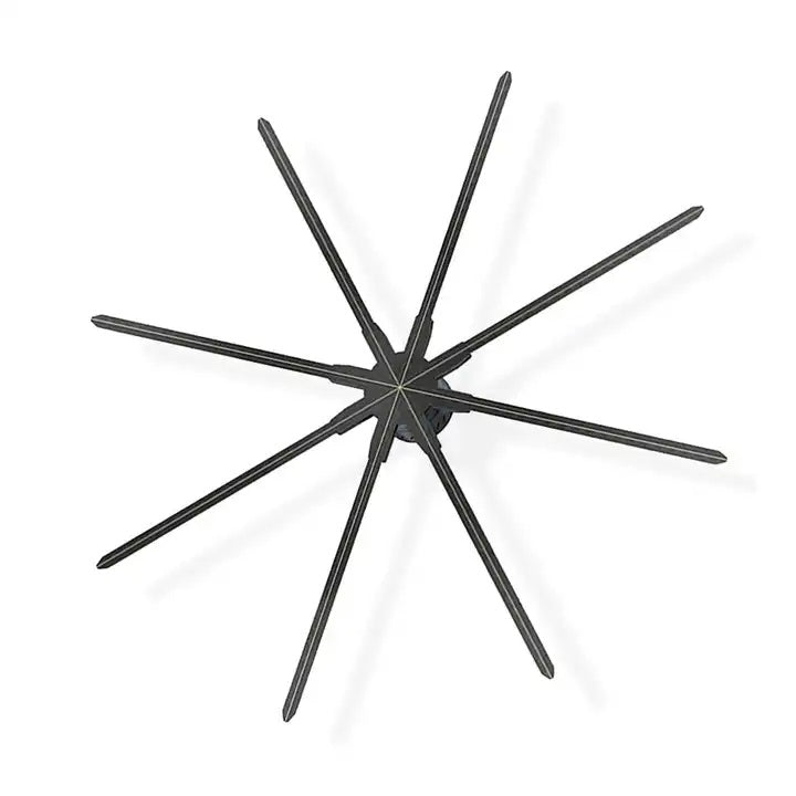 M Series Ultra-Large 3D Hologram Fan LED Display – 200cm (78.7”) | High Brightness Holographic Advertising Projector for Trade Shows & Stage Events | Fan Only / with Floor Stand (Heavy-Duty Frame)