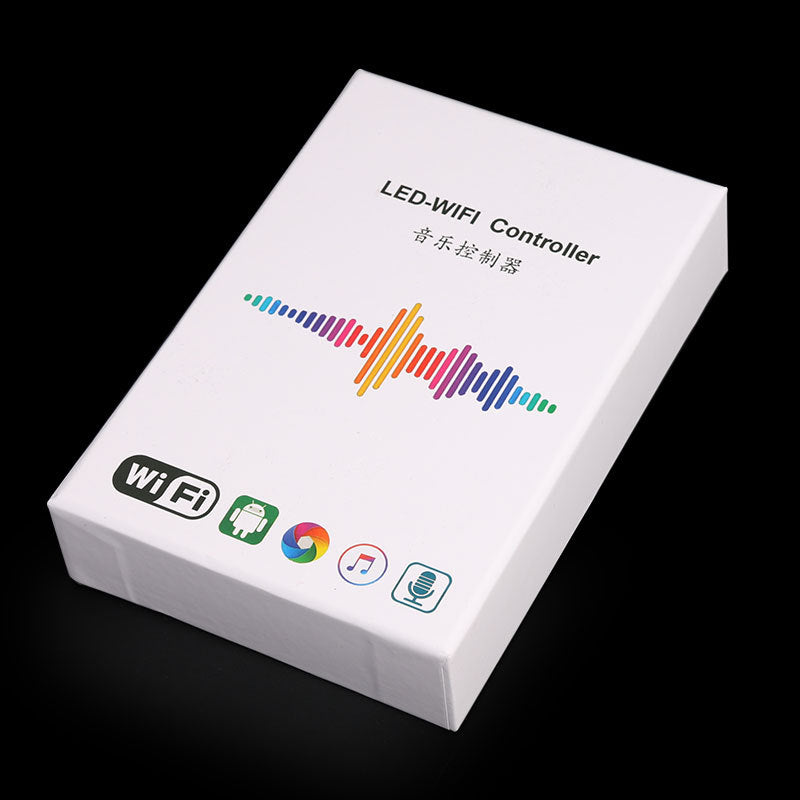 WiFi Music Pixel SPI LED Controller – DC12V-24V | Android APP + Sound Control | Aluminum Housing | For Addressable RGB/RGBW LED Strips