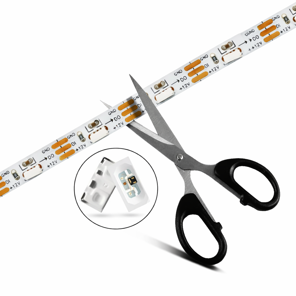 Bandes LED RVB 5 m, SMD5050-600, 120 LED par mètre, double rangée flexible, largeur 15 mm