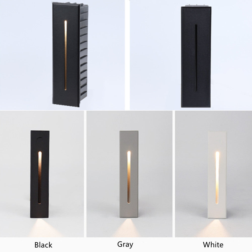 Lot de 2 appliques murales LED étanches 3 W AC100-240 V IP65 pour escaliers