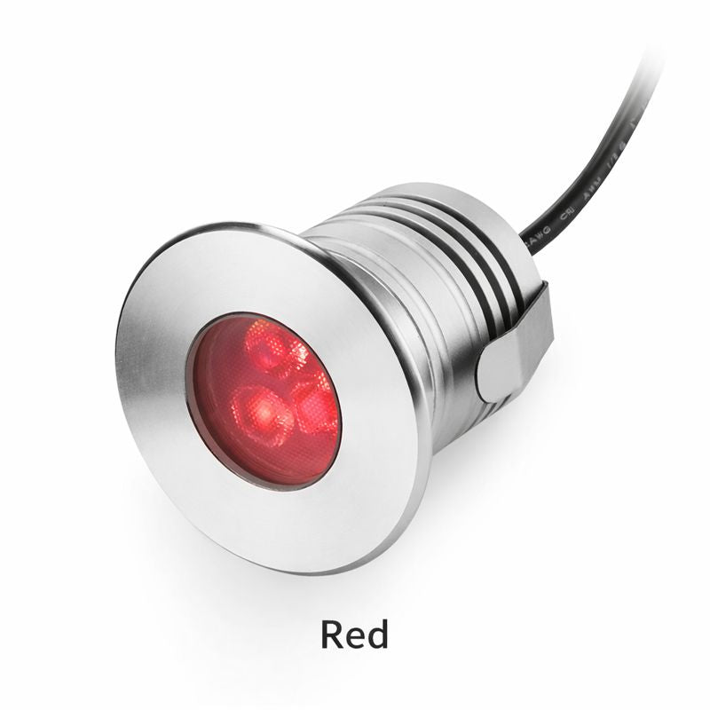 3W 3-LED Underwater Pool Lights – IP68 Waterproof | DC 12V / 24V Low Voltage | Stainless Steel & Aluminum Submersible Lights | Red / Green / Blue / 3000K / 4000K / 6000K for Pool, Fountain & Pond Lighting | 8 / 10-Pack