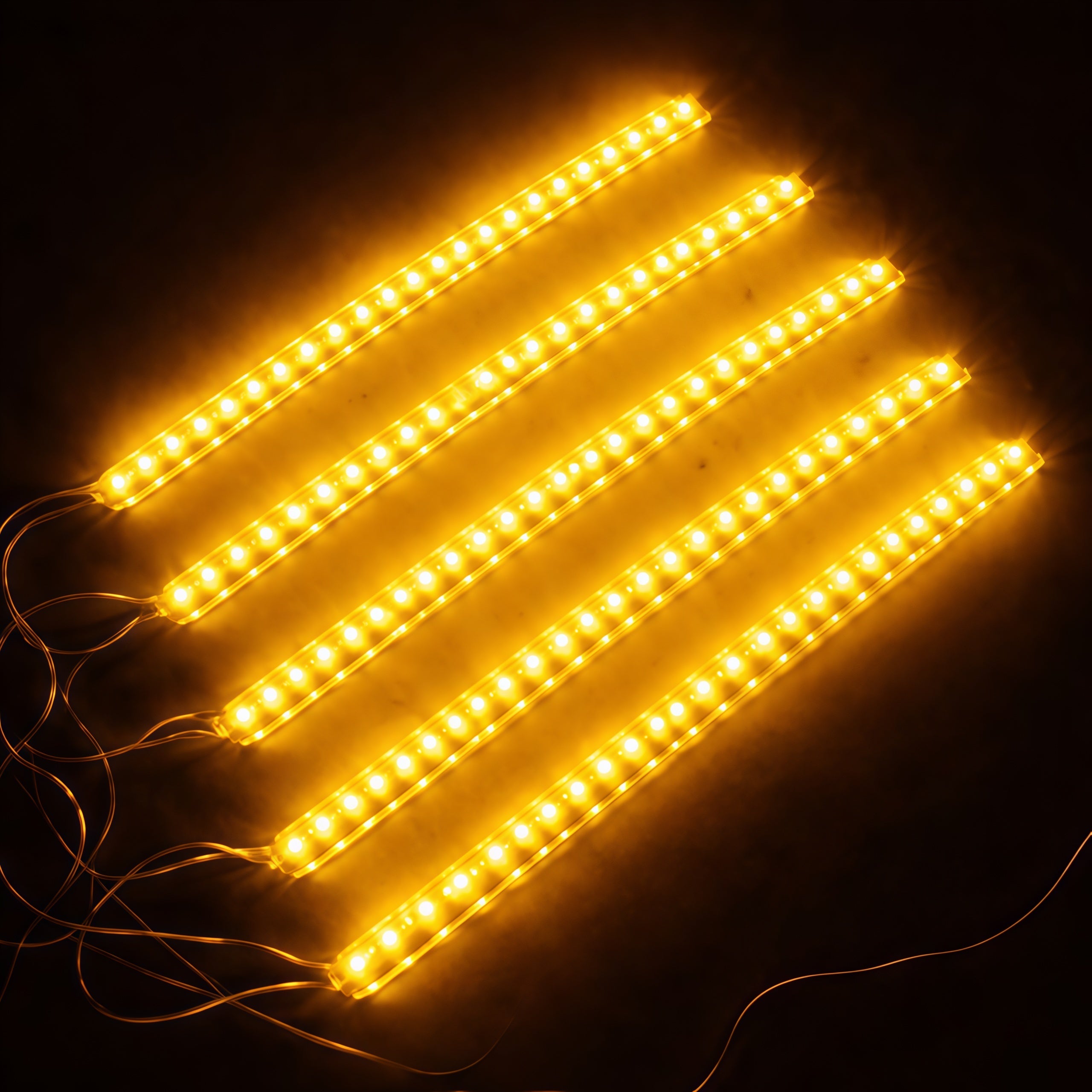 Waterproof Flexible Grill LED Strip Lights – DC 12V | 3000K / 6000K / Red / Green / Blue | 24cm–96cm | Single Color LED Strip for Motorcycle & Car Decorative Lighting | 10/50/100PCS