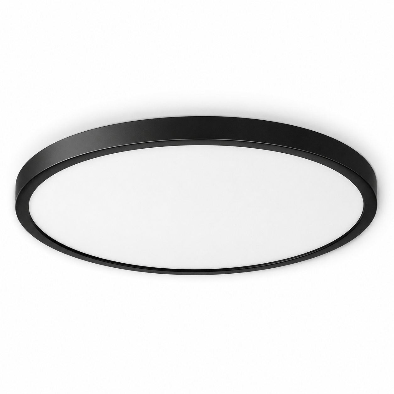 Plafonnier LED rond AC 110–130 V – Noir – Options 18 W/24 W/32 W – 3 000 K/4 500 K/5 000 K/6 500 K – Plafonnier encastré – Stock local (États-Unis)