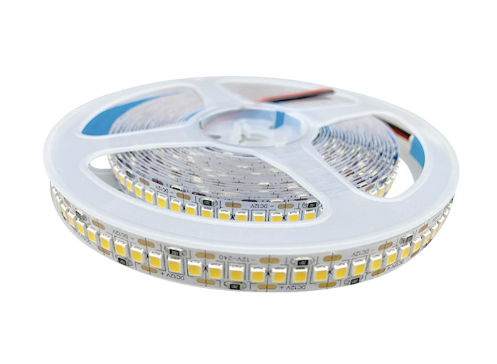 DC12V SMD2835 Single Color LED Strip Light – 240 LEDs/m | 10mm PCB | High Brightness Low Voltage LED Tape | IP00 / IP67 | for Mirror, Kitchen Cabinet, Bedroom | 5/50M