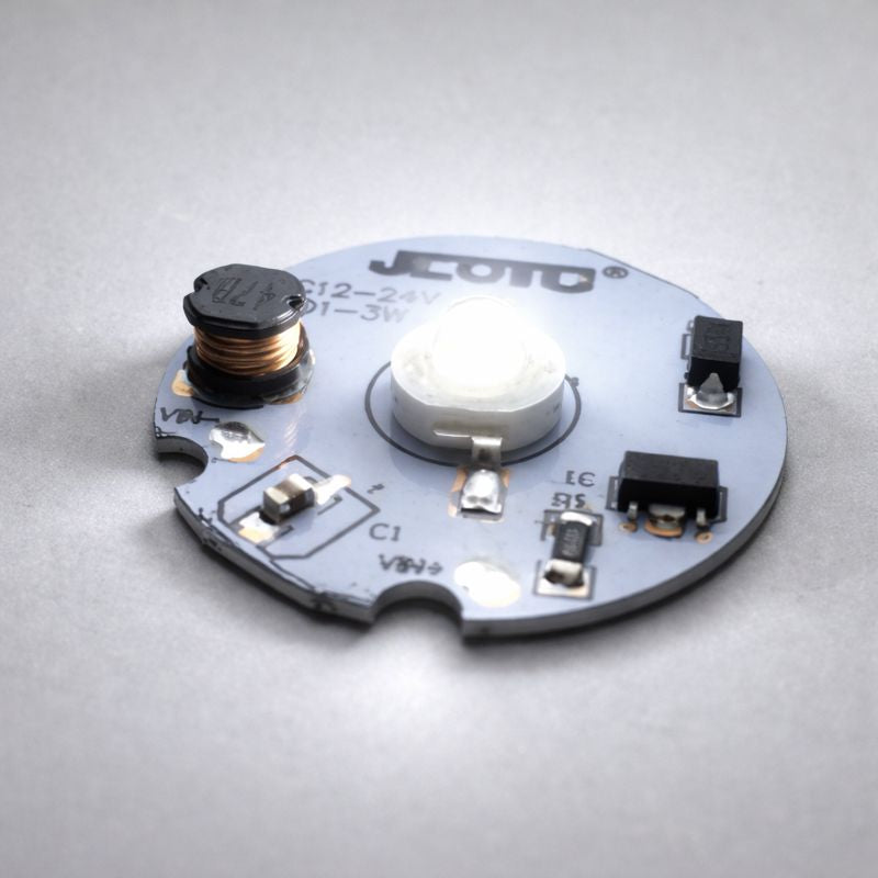 1W 3W DC12V-DC24V LED PCB Component 30mm Wide Round Board