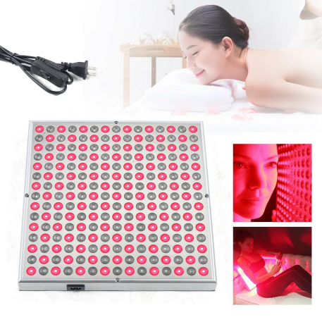 LED Red Light TherapyPanel -24W SMD2835 LED Panel Deep 660nm and Near-Infrared 850nm LED Light Combo for Skin Beauty, Pain Relief of Muscles and Joints Non-Transparent Cover