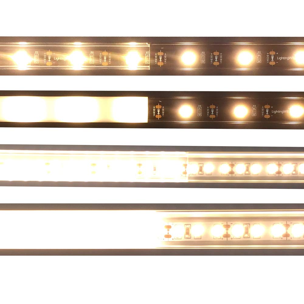 U Shape LED Channel U01-A – 12mm | Silver / Black | Milky White Cover | With Installation Accessories |  – Heavy-Duty Aluminum Profile – 1m / 2m / 3m | 50 / 100-Pack