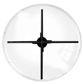 Custom Protective Cover / Housing for 3D Hologram Fan | Transparent or Black Background | Fits Any Size up to 200cm | Get a Quote