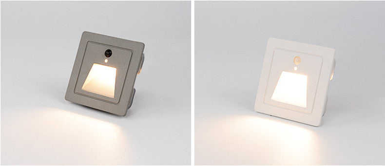 4PCS Pack 3W AC100-240V IP65 Waterproof LED Wall Light Infrared Induction LED Stair Lights