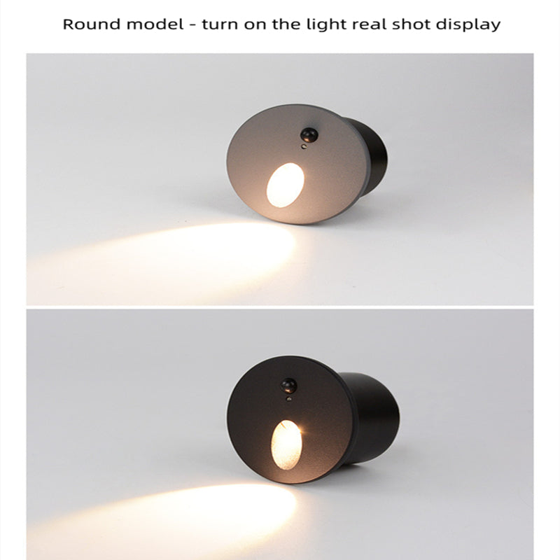 Lot de 4 appliques murales LED 3 W AC100-240 V IP65 étanches, éclairage d'escalier à induction infrarouge