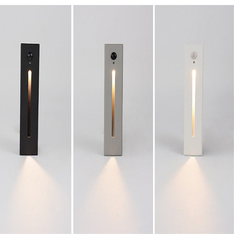 Lot de 4 appliques murales LED 3 W AC100-240 V IP65 étanches, éclairage d'escalier à induction infrarouge