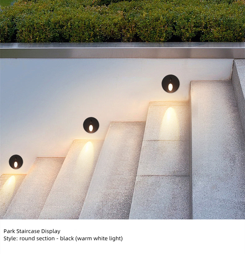 Lot de 4 appliques murales LED 3 W AC100-240 V IP65 étanches, éclairage d'escalier à induction infrarouge