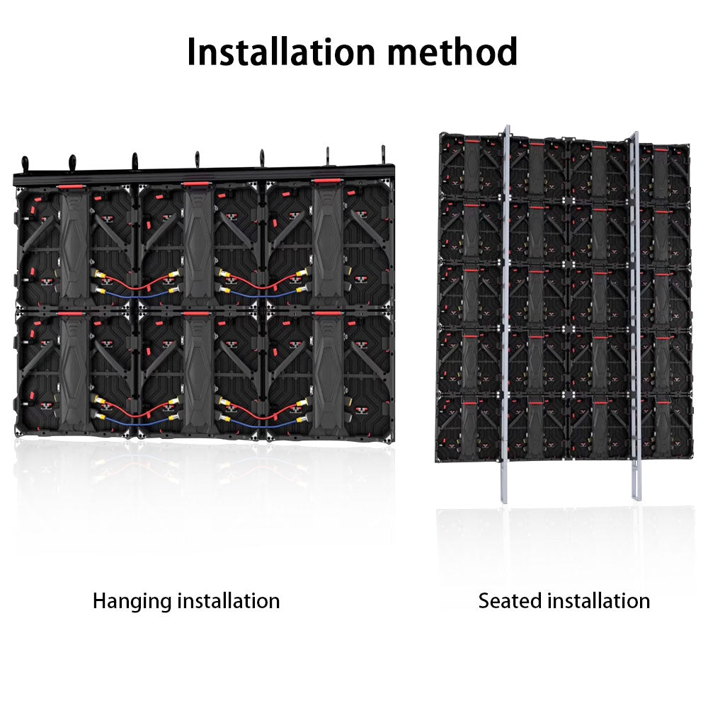 LED-Anzeige für den Innenbereich zur Miete der Tour-GOB-Serie, 1,95/2,6/2,9/3,9 mm Pixelabstand in einem 500 x 500 mm großen Aluminiumgehäuse mit kleberbeschichteter Schutzoberfläche, LED-Bildschirm