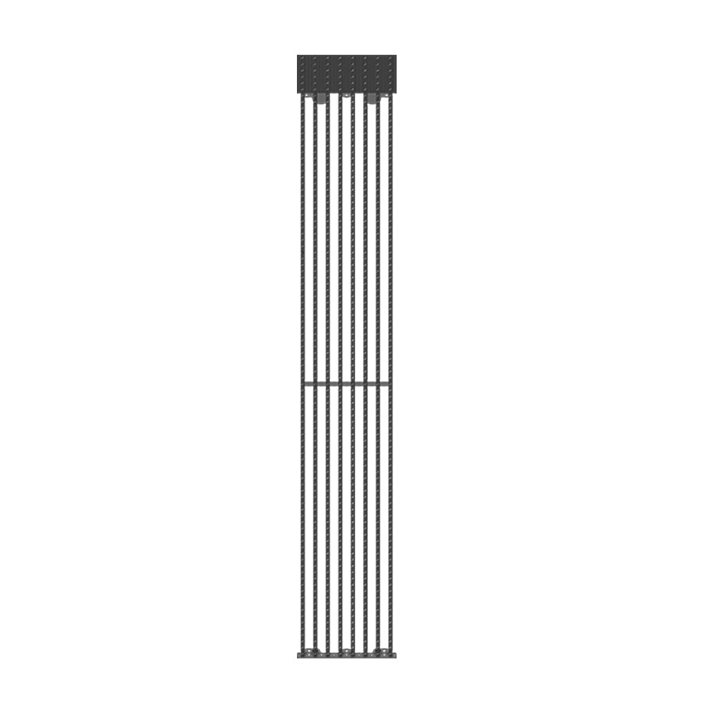 oClear B Series Outdoor Waterpoof P15.6/31.2mm Transparent LED Mesh Display High Brightness 7500nits in Size 1500x250mm Aluminum Cabinet for Fixed Installation