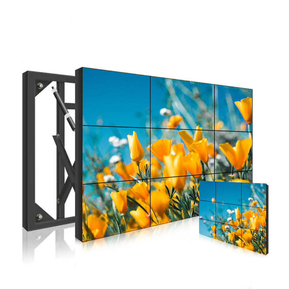 46” BOE LCD Video Wall – 3x3 Kit (9 Panels) | 1920x1080 FHD | 500 nits | Ultra Narrow Bezel 0.88mm / 1.7mm / 3.5mm | HDMI Splicer + Wall Mount Included