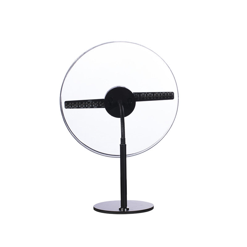 30cm (11.8”) DC5V 3D Hologram Fan Display | 2-Blade High Brightness LED Visual Player | Desktop / Floor Stand | Battery-Powered Option (No Battery Included) | Transparent or Black Background Protective Cover / Housing