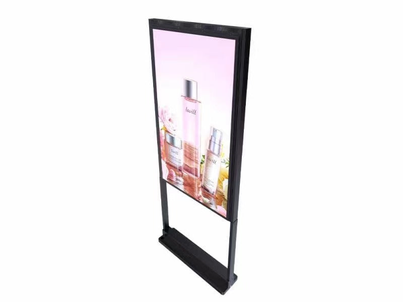 43" doppelseitiges, hochhelles LCD-Fensterdisplay, 2500 Nits vorne + 700 Nits hinten, Android 2+32G, ohne Touch, Cloud/APP/USB, Hänge-/Bodenständer