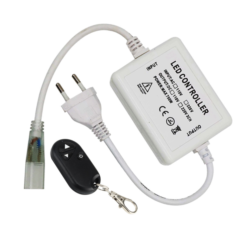 400W 110V/220V AC LED Dimmer – RF Wireless Remote Control Dimmer Switch | For LED Strip Lights