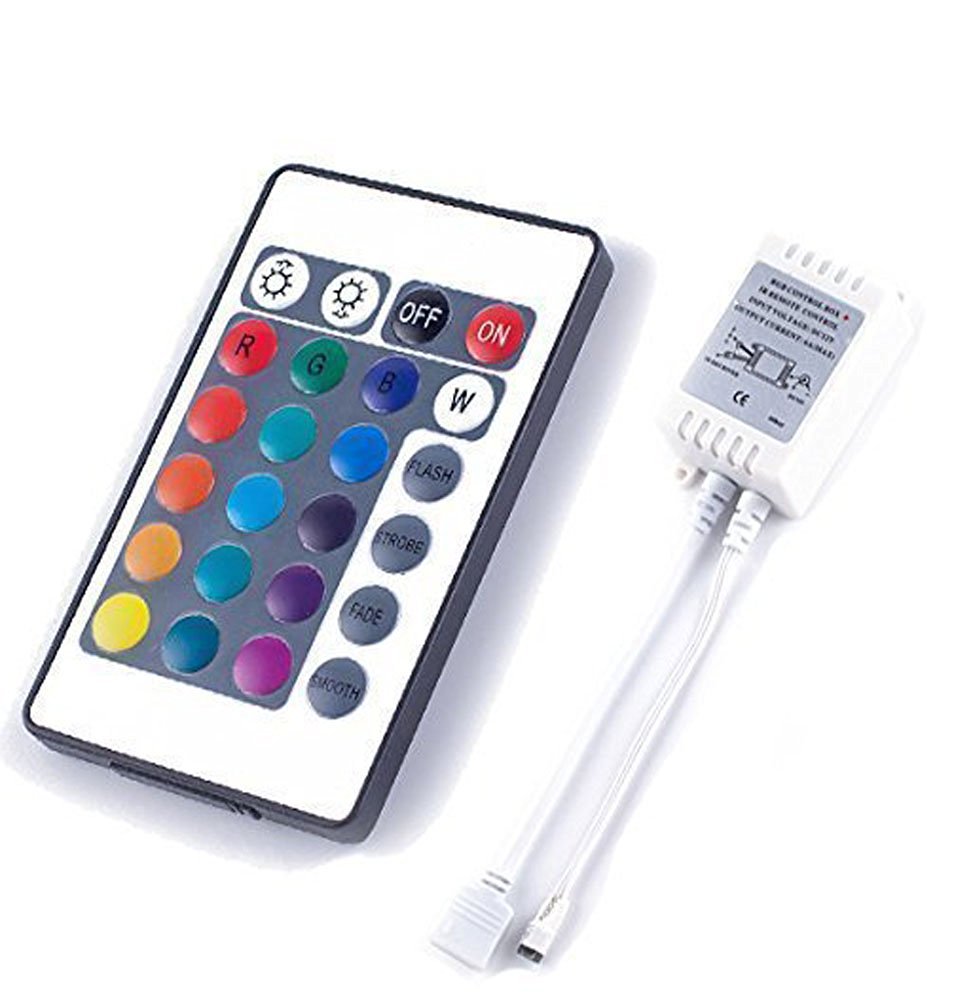 IR Remote RGB/RGBW LED Strip Controller – DC12V-24V | 24-Key / 40-Key / 44-Key Remote Options | For LED Strips
