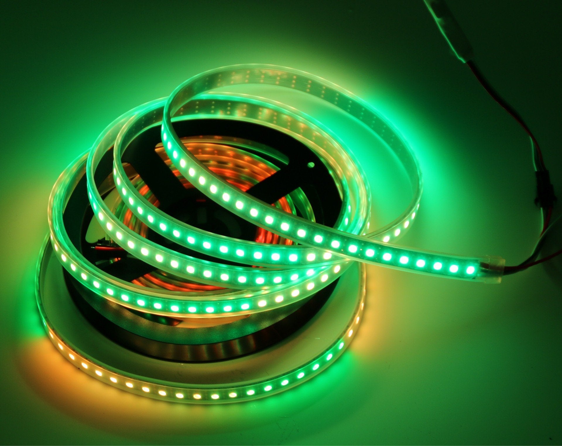 DC12V WS2815 RGBIC LED Strip Light - 10mm PCB | SMD5050 Individually Addressable | Breakpoint Resume | 30 / 60 / 96LEDs/M | White PCB | IP00 / IP65 / IP67 | Flowing Multicolor LED Strip for Party, Decoration, Home DIY Lighting Projects | 5/50M