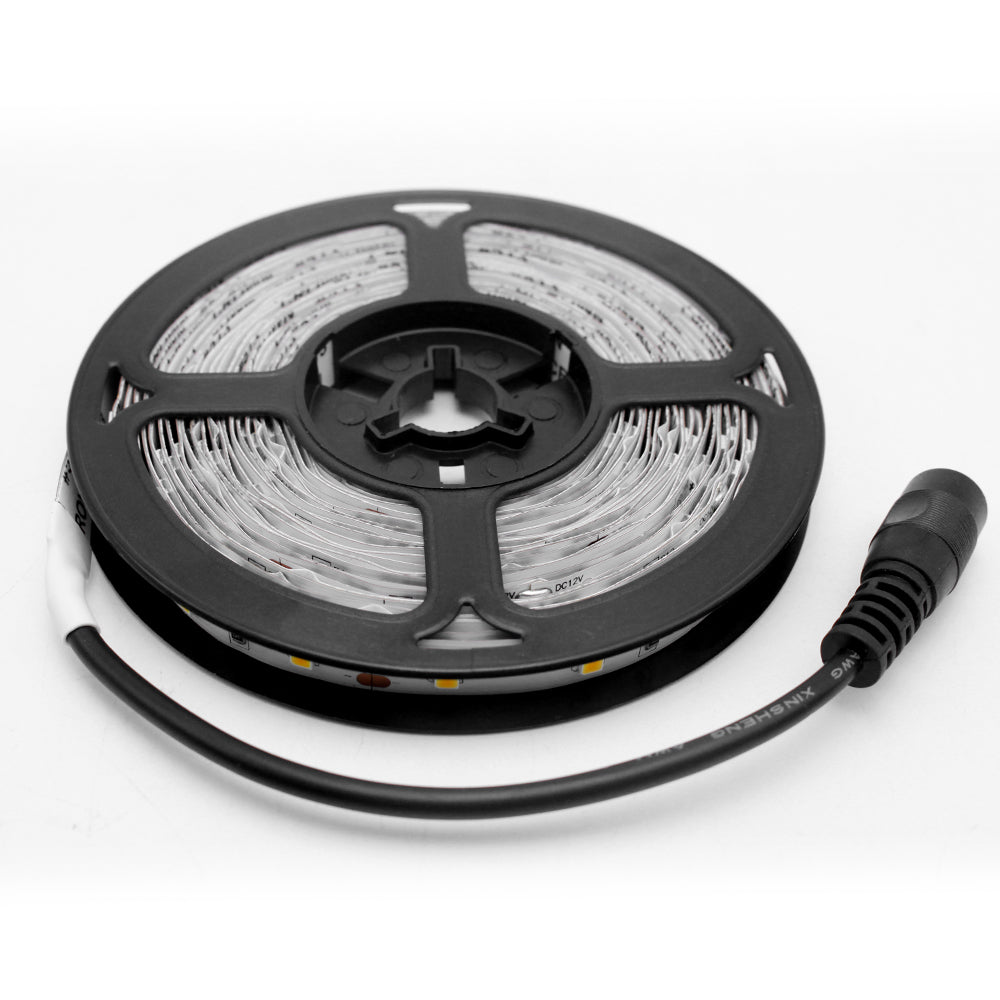 Full Spectrum LED Strip Light | CRI 97+ | SMD2835, 300 LEDs (60 LEDs/M) | 24V DC, 10W/M | 5M (16.4FT) Roll | 8mm White PCB | | IP00 / IP67 Options | Flexible Tape Light