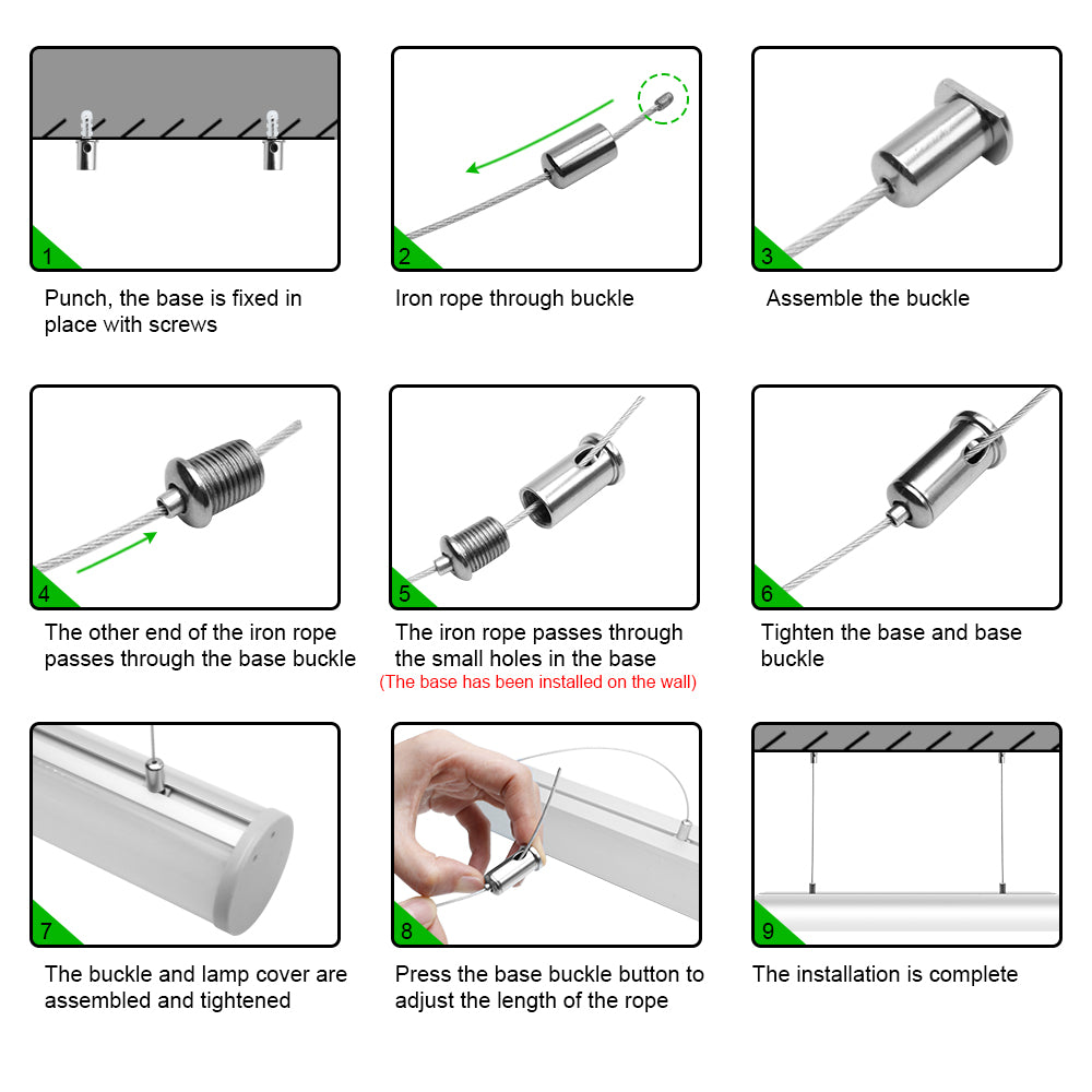 Round Extruded Suspended Linear LED Aluminum Profile D60-B – 60mm Dia| 30mm Inner Width | Silver | Milky White Cover | With Installation Accessories | – 1m / 2m | 20 / 50-Pack