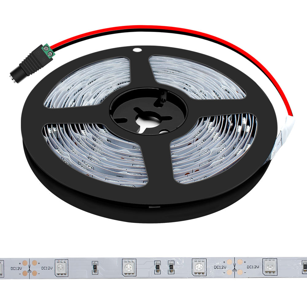 365–370nm SMD5050 UV LED Strip Light – 16.4FT / 5M | 30 / 60 / 120 LEDs/m | DC12V | Non-Waterproof / IP67 Waterproof | Not Include Power Supply | for Curing, Currency Validation & Medical Field