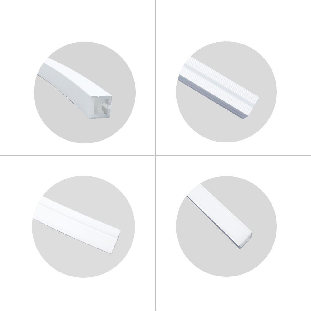 Boîtier néon – S1220 Noir pour éclairage latéral | Système de canaux LED en silicone 12 x 20 mm | Étanchéité IP67 | Largeur de circuit imprimé 10 mm | 50 m | Stock local États-Unis, Royaume-Uni et Allemagne