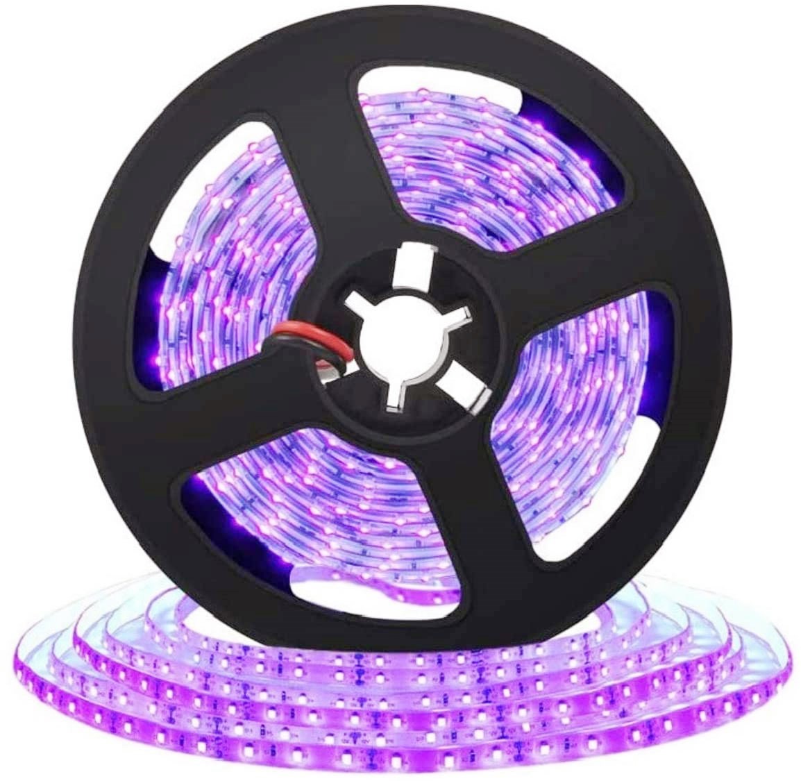 365nm 370nm SMD3528-600 12V 4A 48W UV LED Strip Light Ideal for Curing Currency Validation