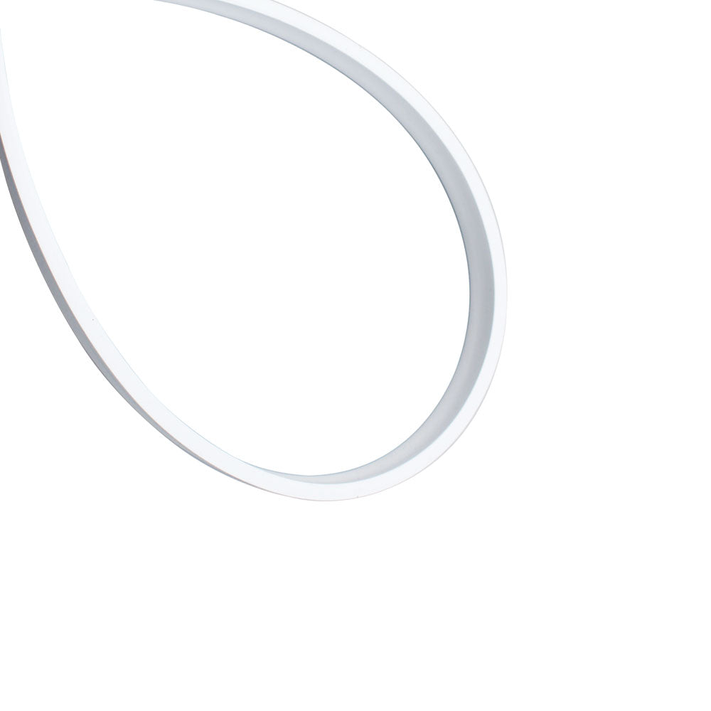 1M/5M/10M/20M  Pack of T0515 LED Neon Light Housing Kit with End Caps and Mounting Clips, Flexible Neon Channel Fit for 12mm Wide LED Strip Lights