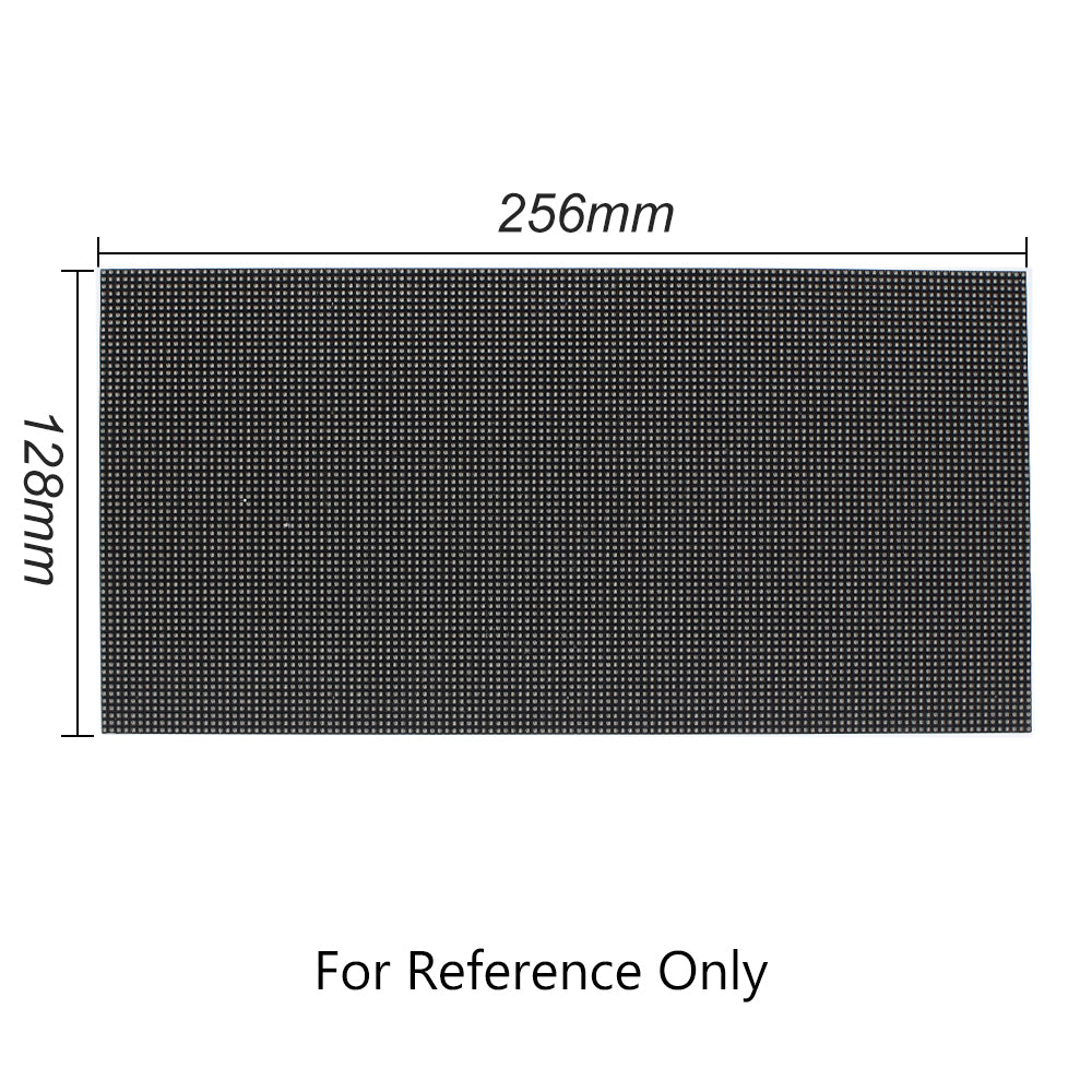 M-F4 (P4) Bare Board LED Module, 4mm Full RGB Pixel Panel Screen in 256 * 128 mm with 2048 dots, 1/16 Scan, 800 Nits LED Tile for Indoor Display