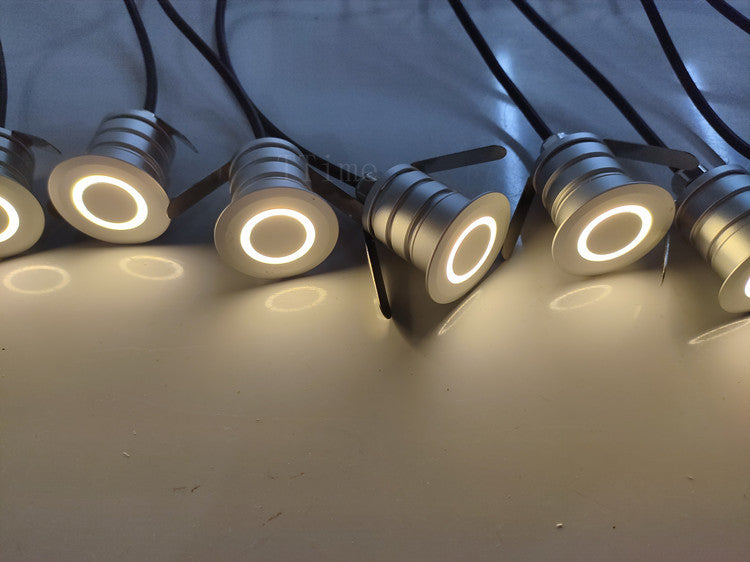 Lot de 8 appliques murales LED d'extérieur étanches IP67, 12 V-24 V CC, 1 W/3 W, pour couloir, échelle, marches