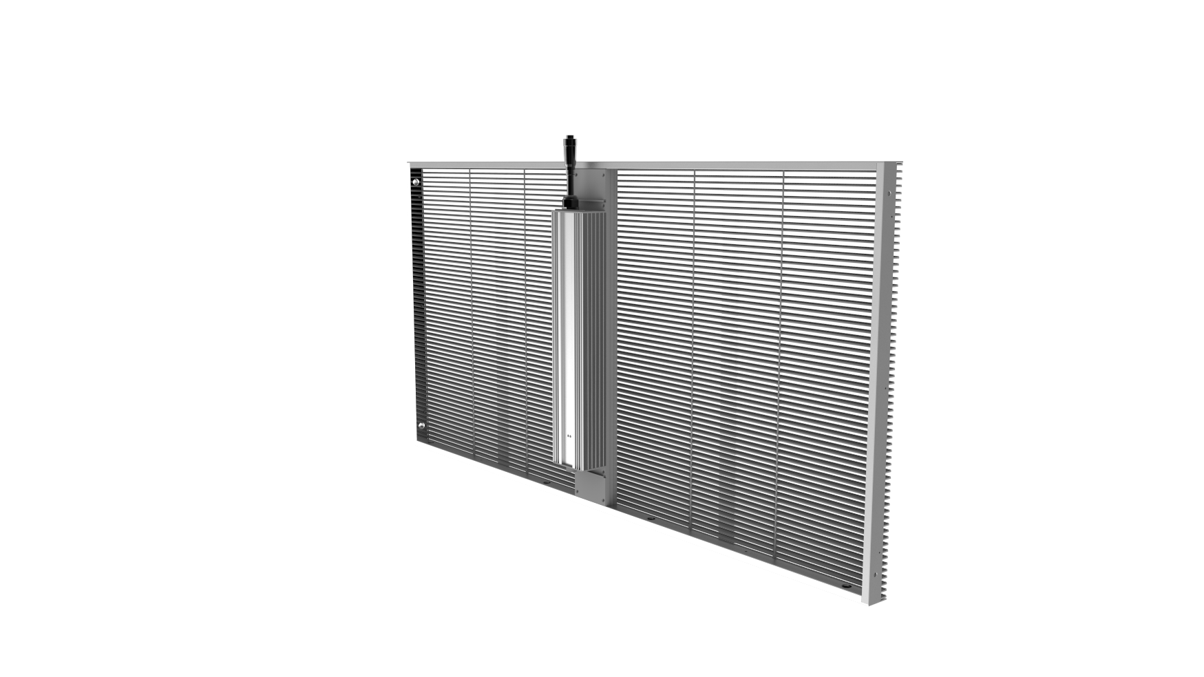 aClear Series P3.9/7,8 mm transparentes LED-Display 1500 Nits/4500 Nits in der Größe 1000 x 500 mm Aluminiumgehäuse für die Inneninstallation für Glas/Fenster