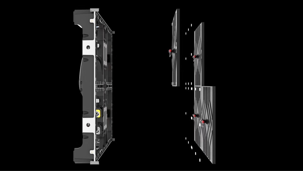 Écran LED d'intérieur de location, pas de pixel : 1,95/2,6/2,9/3,9/4,8 mm, boîtier en aluminium de 500 x 500 mm