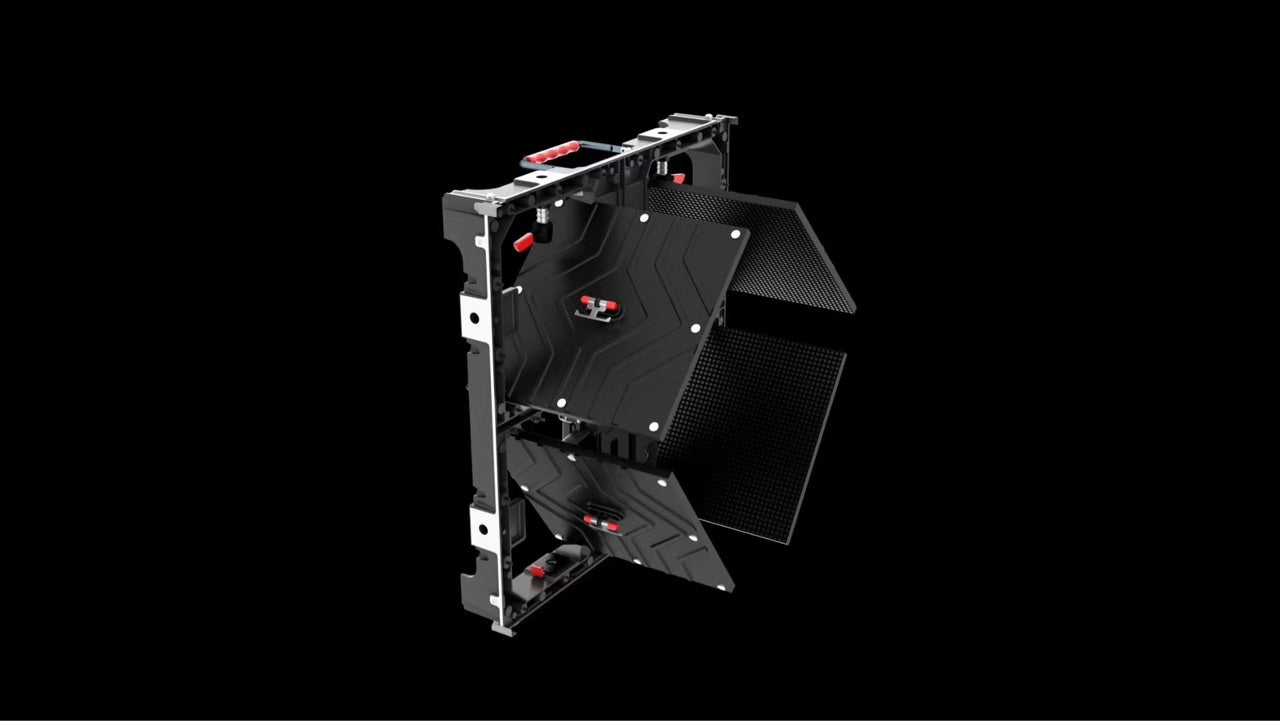 LED-Anzeige für den Innenbereich zur Miete der Tour-GOB-Serie, 1,95/2,6/2,9/3,9 mm Pixelabstand in einem 500 x 500 mm großen Aluminiumgehäuse mit kleberbeschichteter Schutzoberfläche, LED-Bildschirm