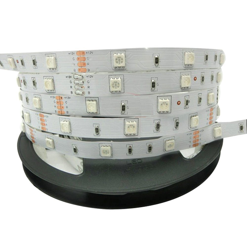 SMD5050-150 RGB Color LED Strips 30 LEDs Per Meter 10mm Wide Tri-Chip Flexible Tape