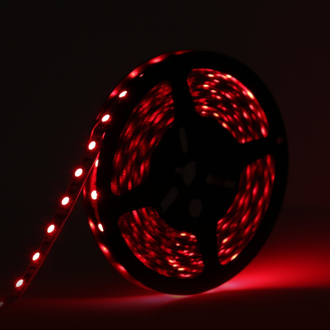 RGB LED Strip Light | 12V DC | SMD5050, 60 LEDs/M, 5M (16.4FT) Roll | 10mm White PCB | IP00/IP65/IP67 Options | Strip Only & Complete Kit