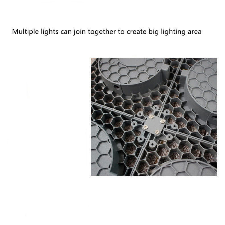 Lampe de culture LED violette à spectre complet IP65 50 W, panneau suspendu pour culture hydroponique et médicinale