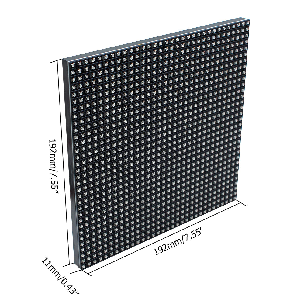 Module LED d'intérieur M-ID6 P6, dalle d'affichage LED RVB 6 mm, 192 x 192 mm, 1 024 points, balayage 1/16, 800 nits, pour affichage intérieur.