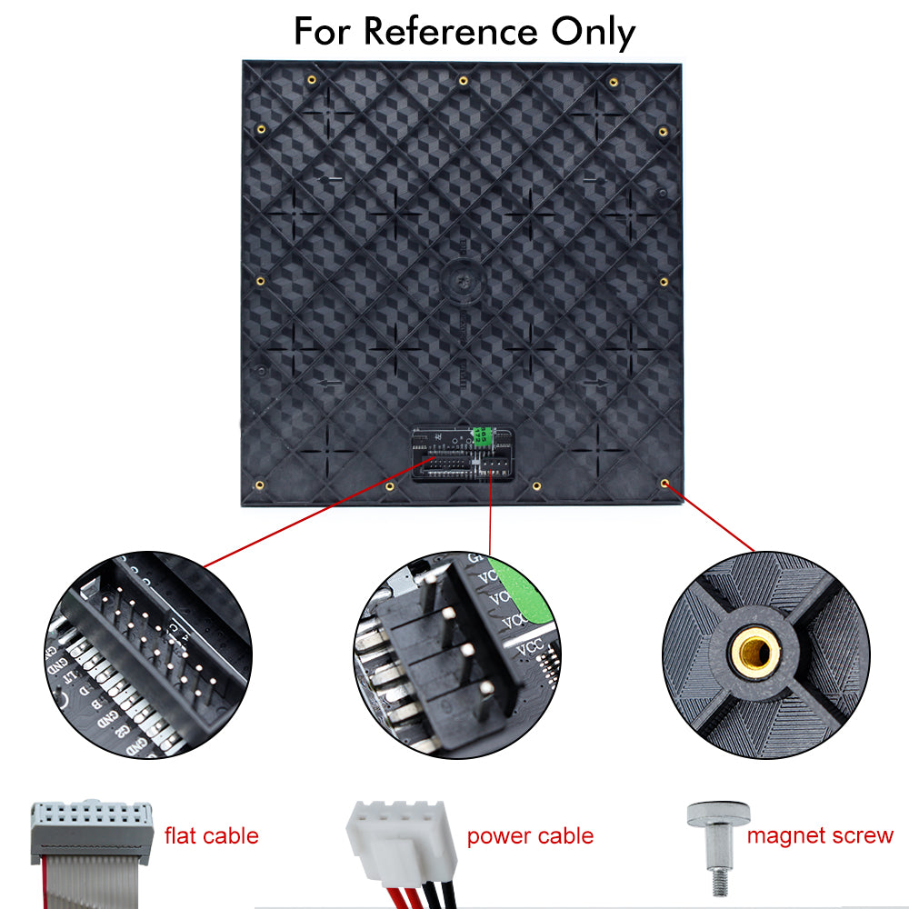 Module LED de location M-ID3.91 P3.91, dalle d'affichage LED RVB 3,91 mm, 250 x 250 mm, 4 096 points, balayage 1/16, 800 nits, pour affichage intérieur.