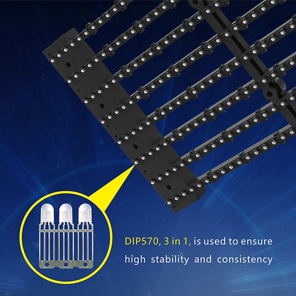 Écran LED extérieur transparent oClear Pro Series P15.6/15.6 mm, étanche, haute luminosité 6 800 nits, dimensions 1 000 x 1 000 mm, boîtier en aluminium pour installation fixe