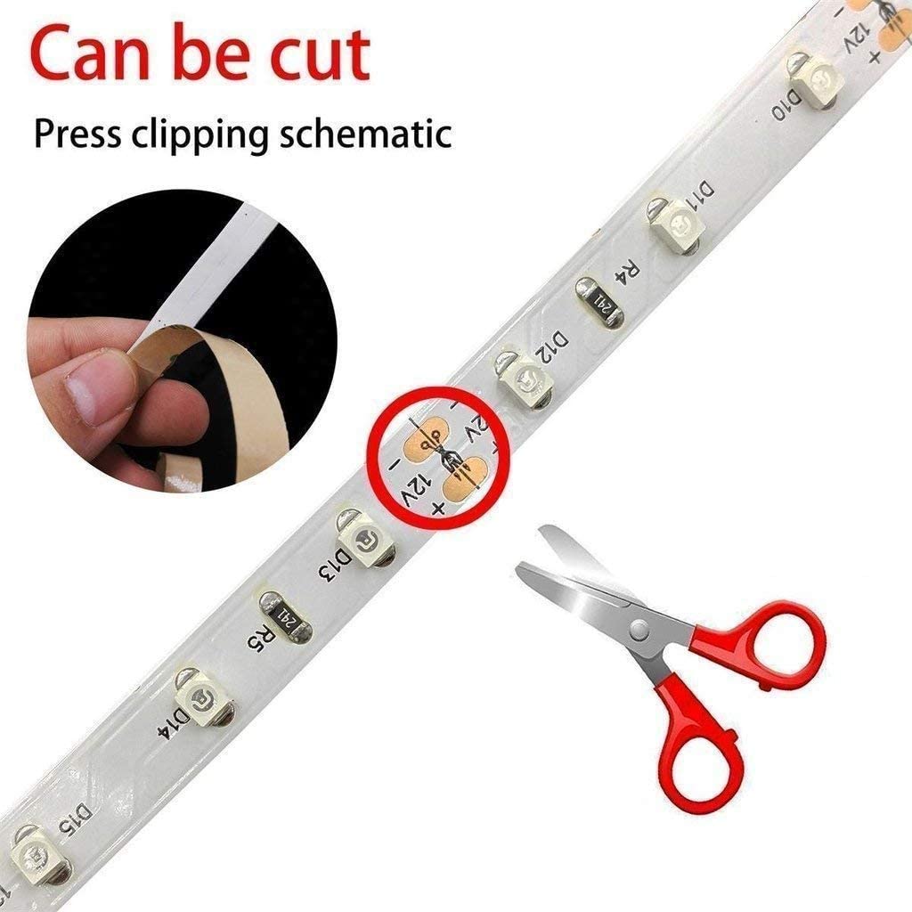 365–370nm SMD2835 UV LED Strip Light – 16.4FT / 5M | 60 / 120 / 240 LEDs/m | DC12V | Non-Waterproof / IP67 Waterproof | Not Include Power Supply | For Curing, Fluorescence & Currency Validation