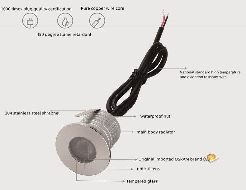 3W Single LED Underwater Lights – IP68 Waterproof | DC 12V / 24V Low Voltage | 304 Stainless Steel Round Submersible Lights | Warm White / Neutral White / Cool White for Pool, Fountain & Garden Landscape Lighting | 8 / 10-Pack