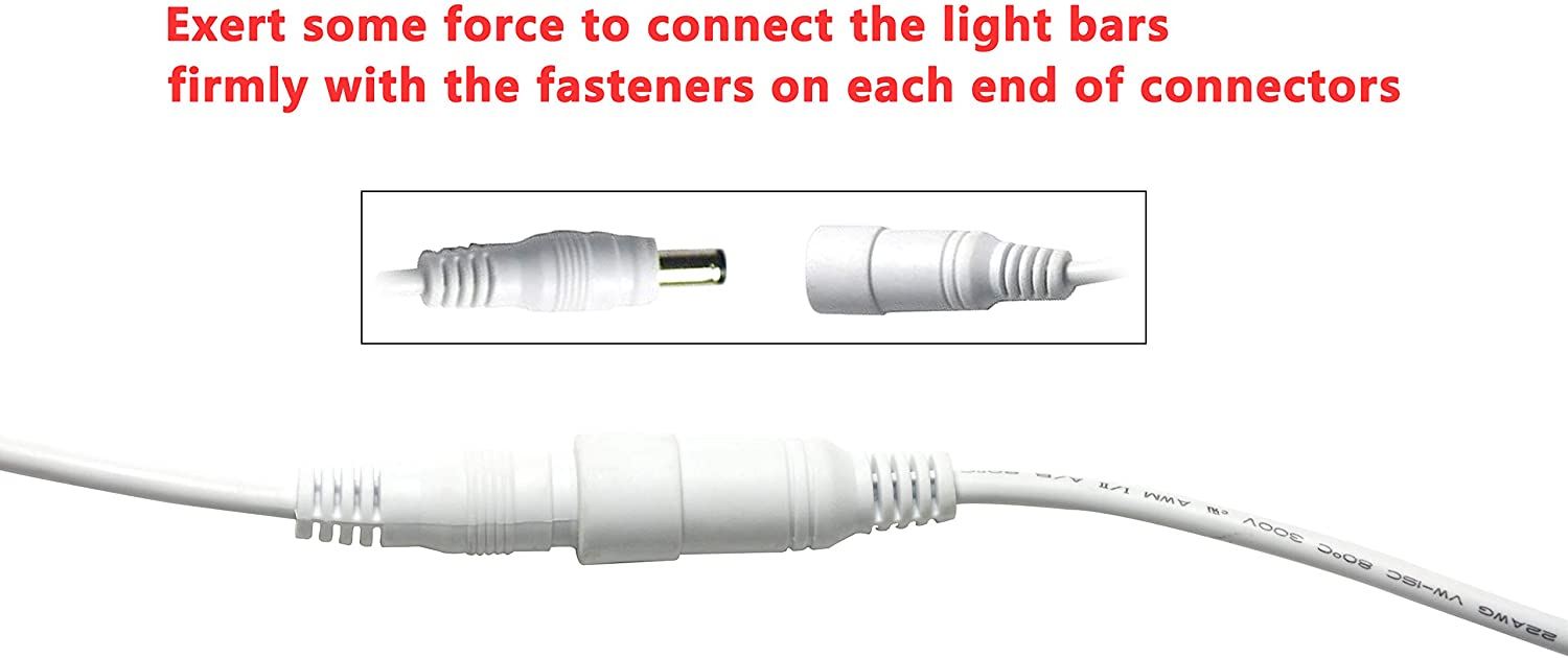 Superbright LED Under Cabinet Lights Dimmable 13" x 4-Bars for Kitchen, Closet with 276 LEDs