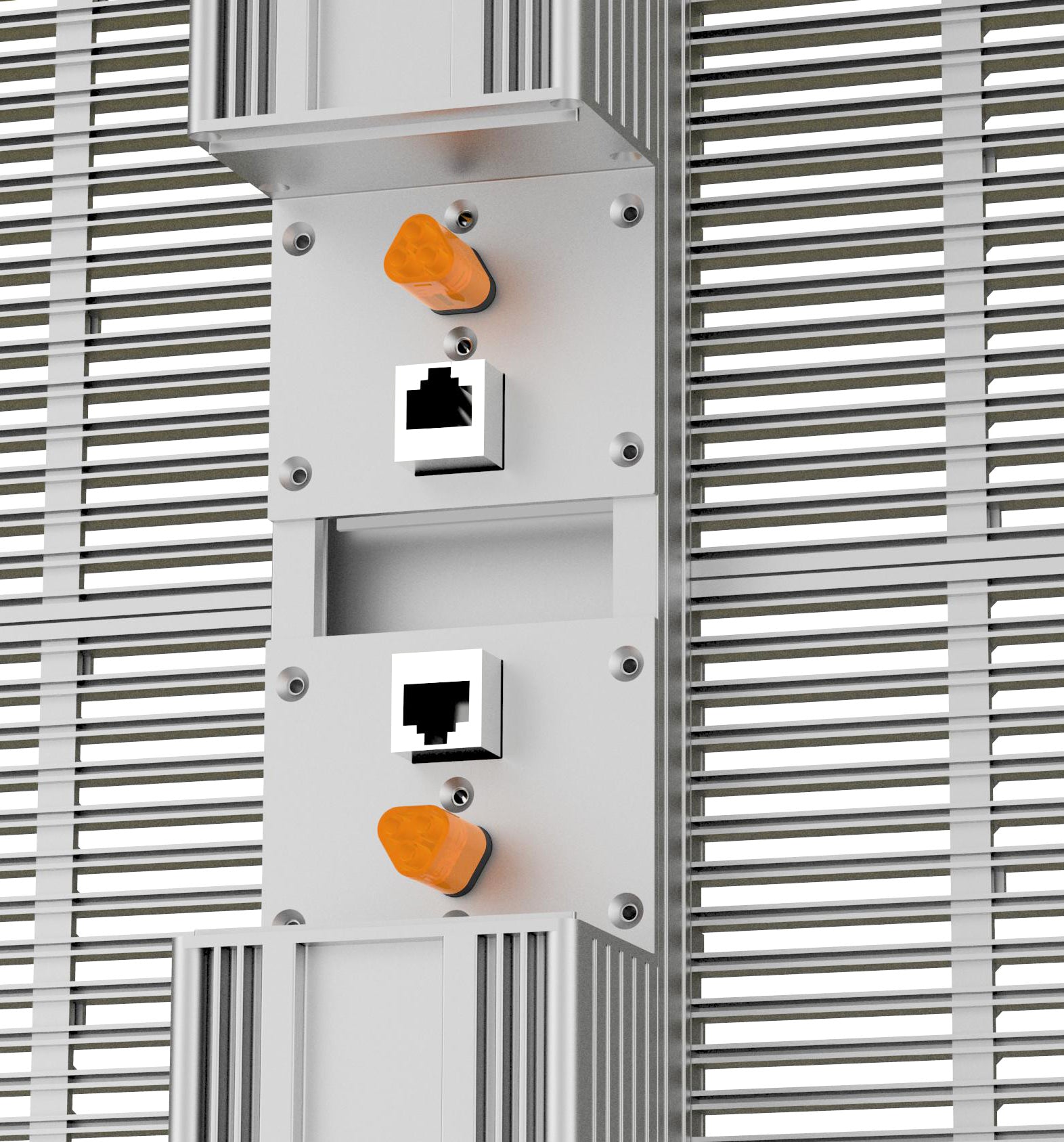 aClear Series P3.9/7,8 mm transparentes LED-Display 1500 Nits/4500 Nits in der Größe 1000 x 500 mm Aluminiumgehäuse für die Inneninstallation für Glas/Fenster