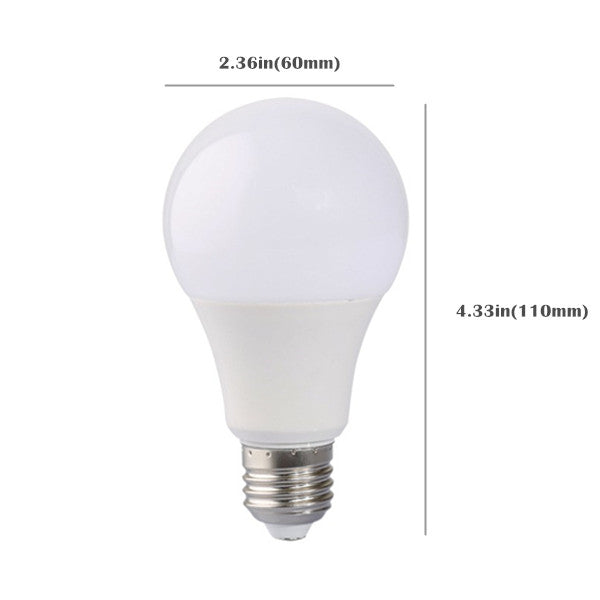 6 Pack 9Watt 750LM G60 LED Bulb Light (60W Equivalent) E27 Screw Base 100-240V AC Non-dimmable 60mm White Light LED Globe