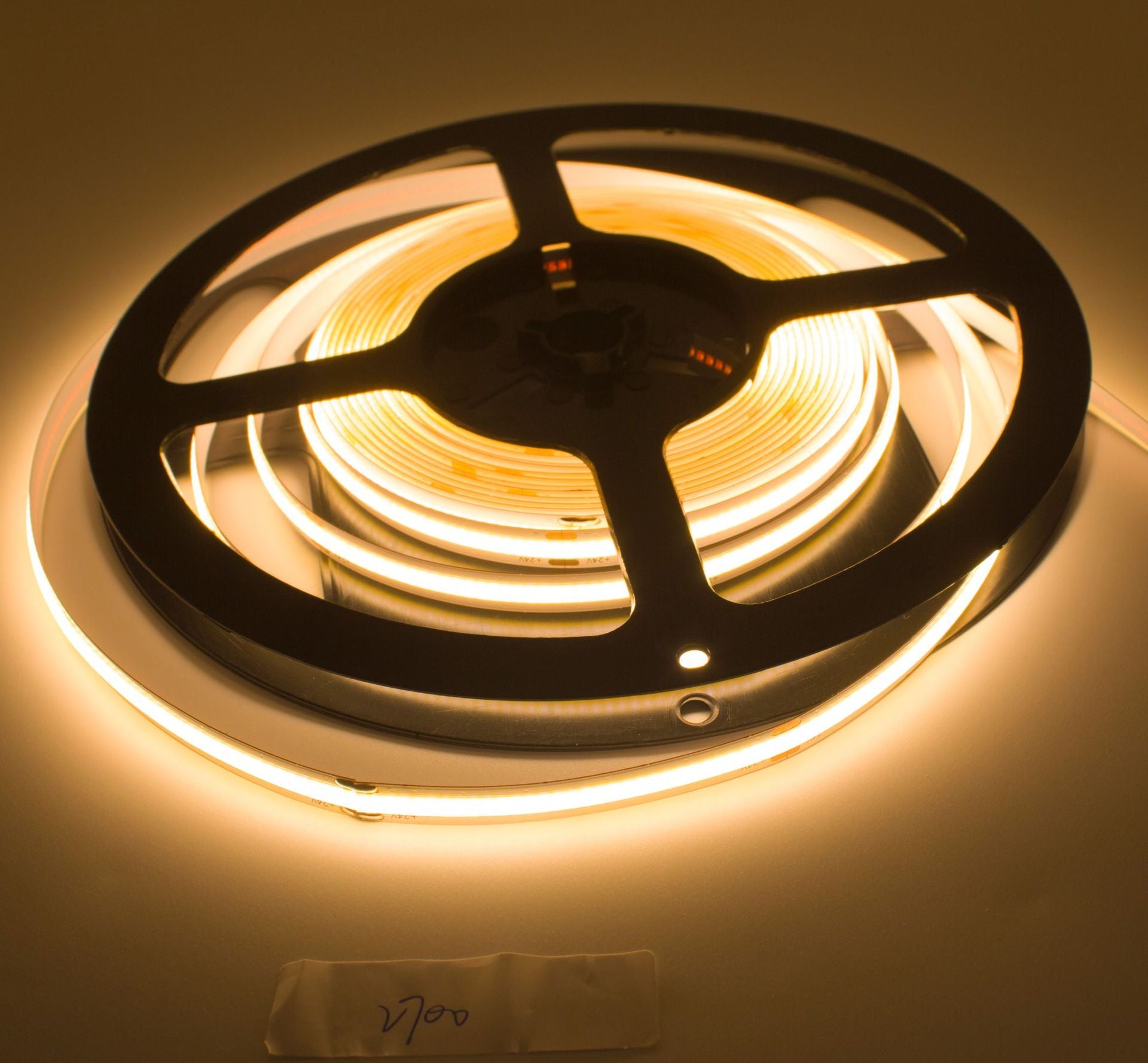 CCT Adjustable (Dual White) FCOB LED Strip Light 5M (16.4FT) | 608 LEDs/m | 14W/m | 12V/24V | 10mm Wide Flexible Dimmable LED Ribbon | IP20 Indoor Lighting (Strip Only / Complete Kit)