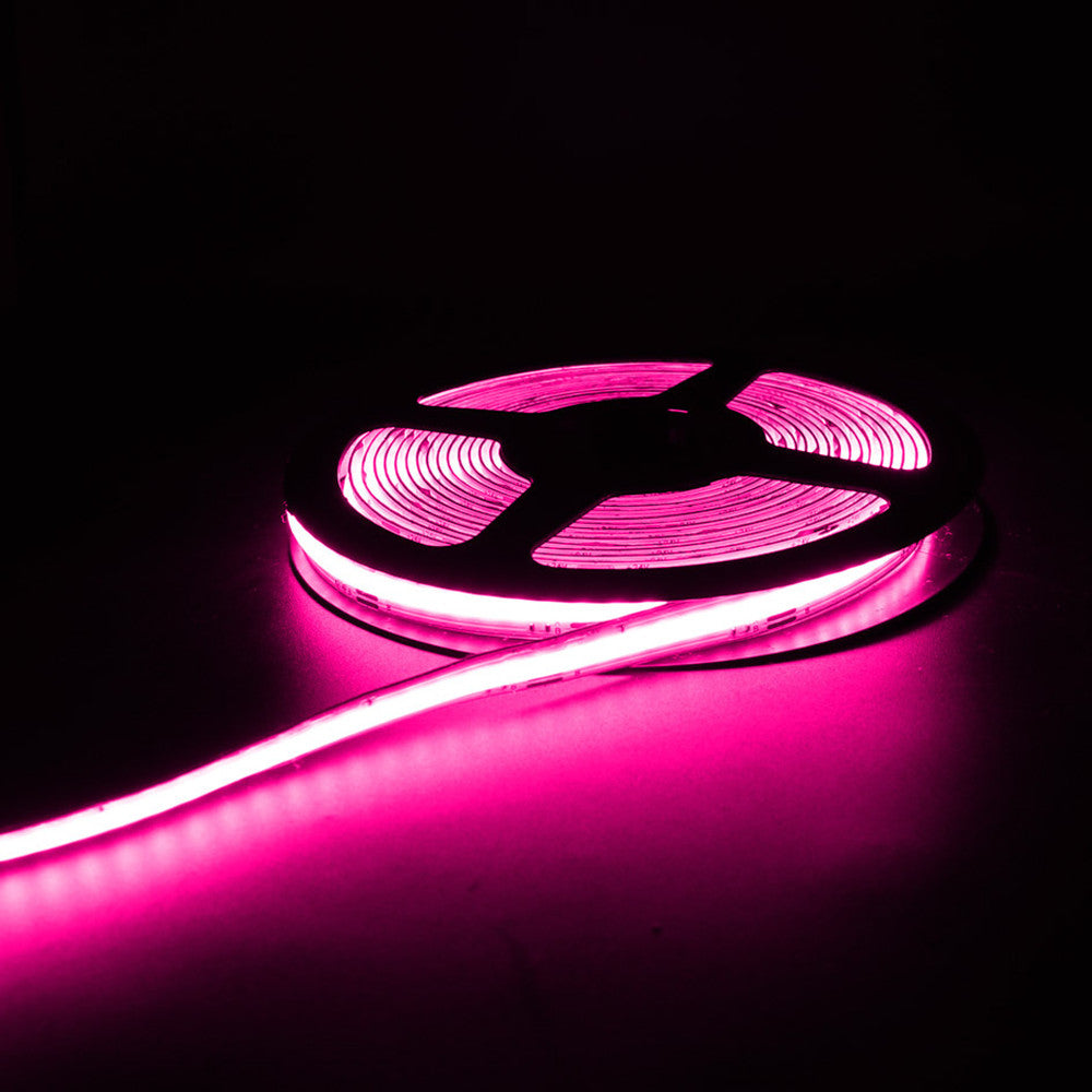 RGBCCT (5-in-1) FCOB LED Strip Light | 5m (16.4ft) Roll | RGB + Dual White (CCT) | 840 LEDs/m | 18W/m | 24V DC | 12mm Wide | Flexible Dimmable Ribbon (Strip or Complete Kit)