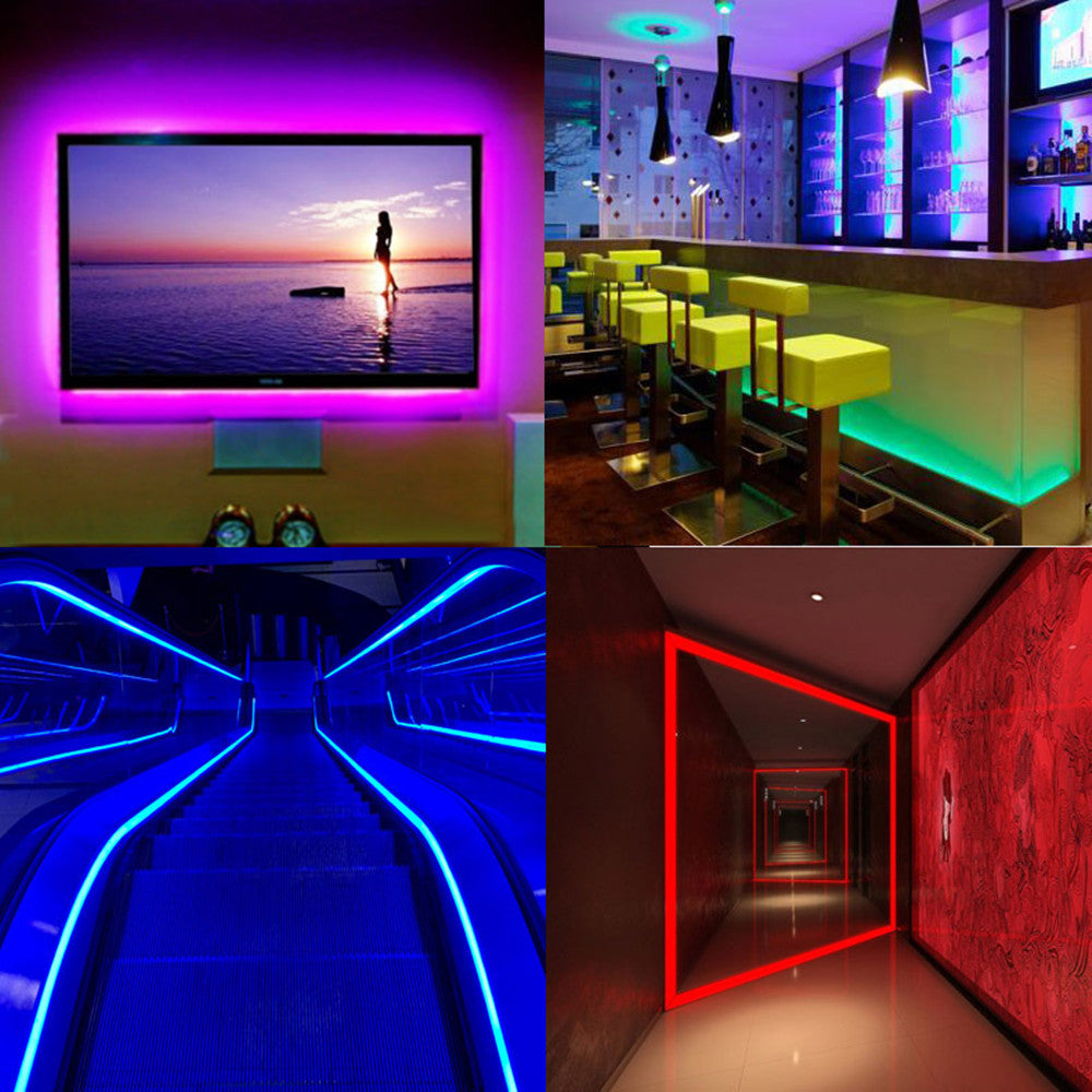 RGBW/RGBWW FCOB LED Strip Light 5M (16.4FT) | 756 LEDs/m | 24V | 16W/m | 12mm Wide Dimmable Color Changing LED Ribbon | IP20 Indoor Flexible Lighting (Strip Only / Complete Kit)